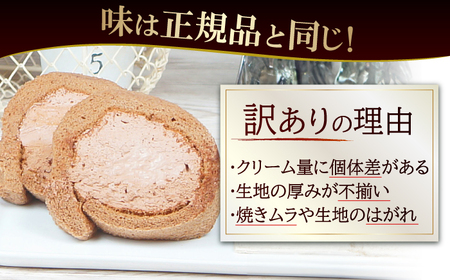 【全6回定期便】訳ありカットロールケーキ チョコ 1kg(500g×2) 広川町 / イートウェル株式会社[AFAK017]
