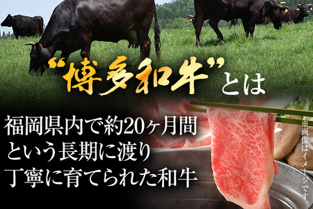 【厳選部位】博多和牛サーロインしゃぶしゃぶすき焼き用1kｇ（500ｇ×2ｐ）