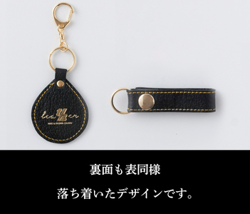 柏レイソル×柏レザー コラボ キーホルダー 「エンブレム」「ロゴ」 ブラック〈 日本製 革製品 豚革 レザー サッカー エンブレム ロゴ キーリング レディース メンズ 革 おしゃれ ファッション 雑