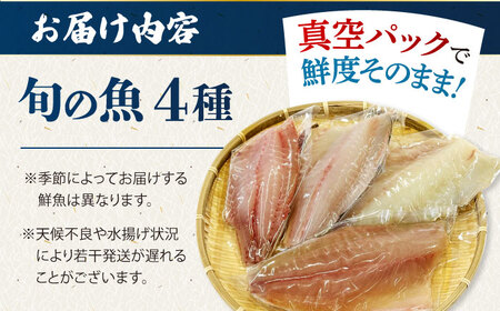 金澤仕立て 鮮魚ボックス 旬の魚4種 鮮魚 簡単 旬 海鮮 真空 冷蔵 五島市/金沢鮮魚[PEP008]