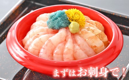 新鮮！えび 2種 食べ比べ セット（甘えび 越前えび）約2～3人前【少量 小分け お試し 冷凍 おつまみ お刺身 越前エビ】 [e04-a064]