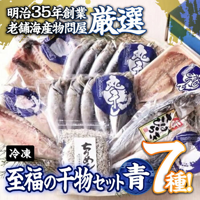【ふるさと納税】老舗海産物問屋 選りすぐり干物 セット 青 (7種) 干物 あじ 鯵 さば 鯖 みりん ちりめん 海鮮 魚 鰯 イワシ いわし かます セット 詰合せ 【BQ83】【佐伯海産】
