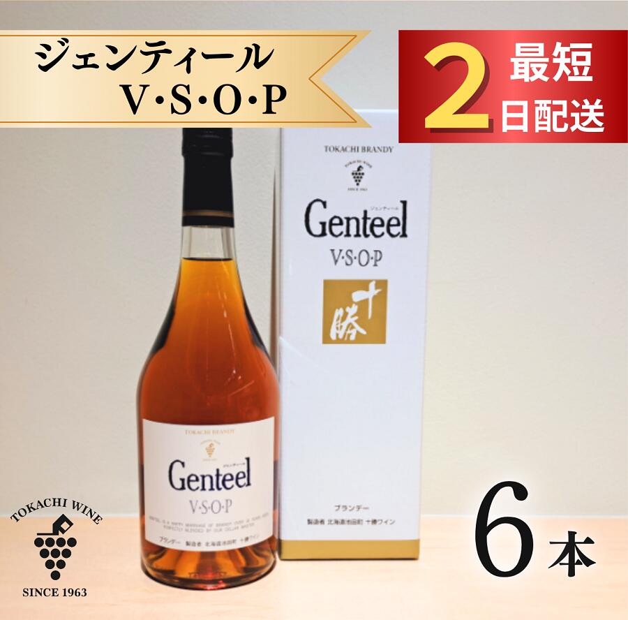 【ふるさと納税】十勝ブランデー ジェンティール VSOP 6本セット 計4.2L 申込から最短2日発送 ブランデー VSOP 高級 10年熟成 各1本700ml×6本 アルコール40% ジェンティール 60年の歴史
