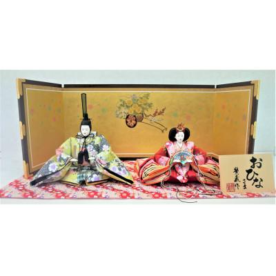 ふるさと納税 小野市 雛人形　京八番「流水桜」オリジナル金襴敷　No.8-806-S