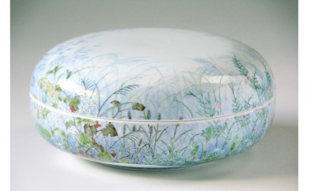 【伊万里焼】シリーズ野の花蓋物 135-H735