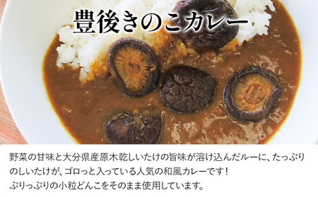 大分県産どんこ椎茸100g×2・豊後きのこカレー×5・豊後きのこめし×5 詰合せ 干し椎茸 しいたけ 乾燥しいたけ 原木 レトルトカレー 混ぜご飯 炊き込みご飯 保存食 常温保存 非常食 ご当地カレー