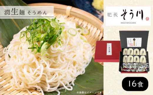 潤生麺 そうめん 16食入り | 麺 そうめん 熊本県 玉名市