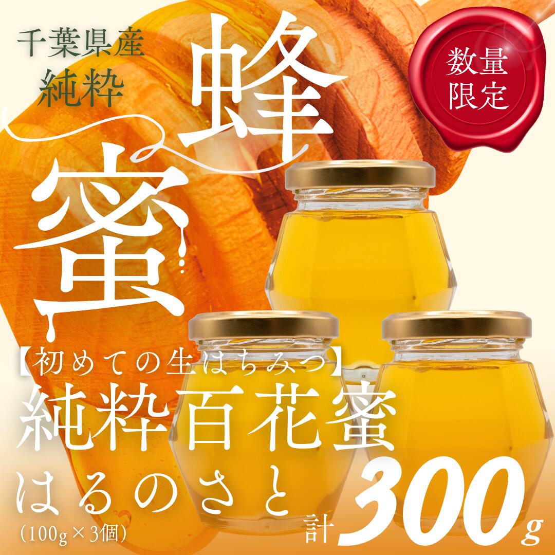 【ふるさと納税】大網白里育ちの「純粋はちみつ」はるのさと(百花蜜)3個 【 ふるさと納税 ハチミツ 蜂蜜 はちみつ お菓子作り おかしづくり セット 非加熱 生 千葉 大網白里市 送料無料 】 X007