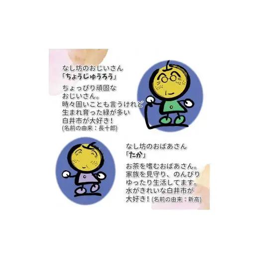 『白井の魅力』ギフトセットB 「なし坊ファミリー」キャラクターグッズ 詰め合わせ トートバッグ ハンドタオル ボールペン シャープペン