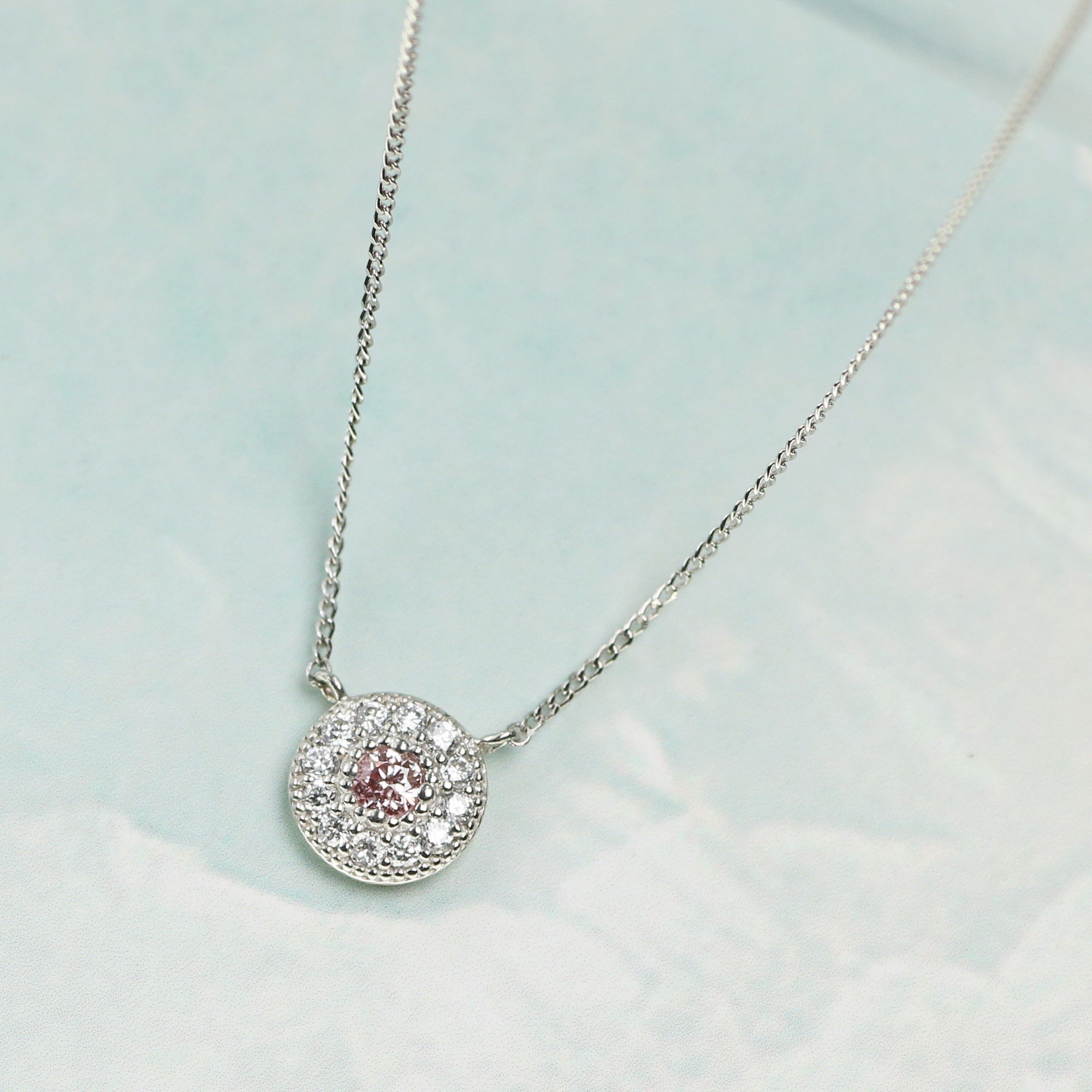 
                  プラチナ900 ラボピンクダイヤ0.093ct メレネックレス PT900-N003PK [AM318] / プラチナ900 ピンクダイヤモンド ダイヤモンド ダイアモンド ダイヤ メレネックレス アクセサリー ギフト プレゼント
                