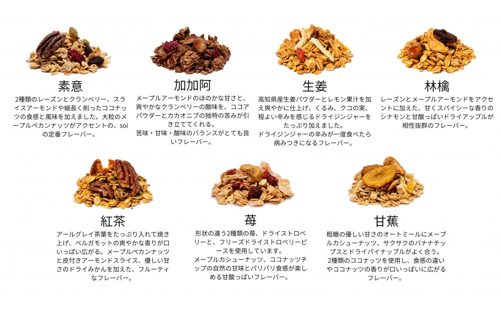 soi  食べ比べグラノーラ 全14種類