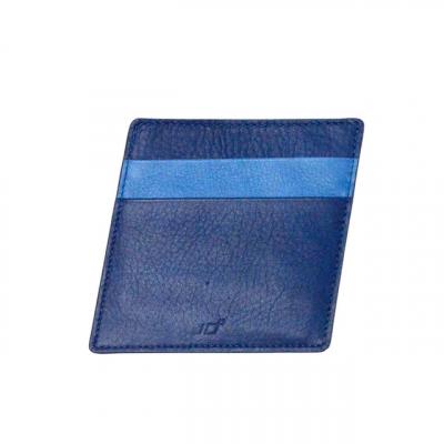 ふるさと納税 徳島市 本革 藍染め 10°(じゅうど)パスケースカードホルダー【CT027】 |  | 01