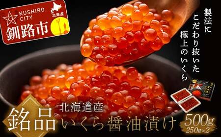 笹谷商店 北海道産いくらしょう油漬500g（250g×2パック入り） ふるさと納税 いくら F5F-0053