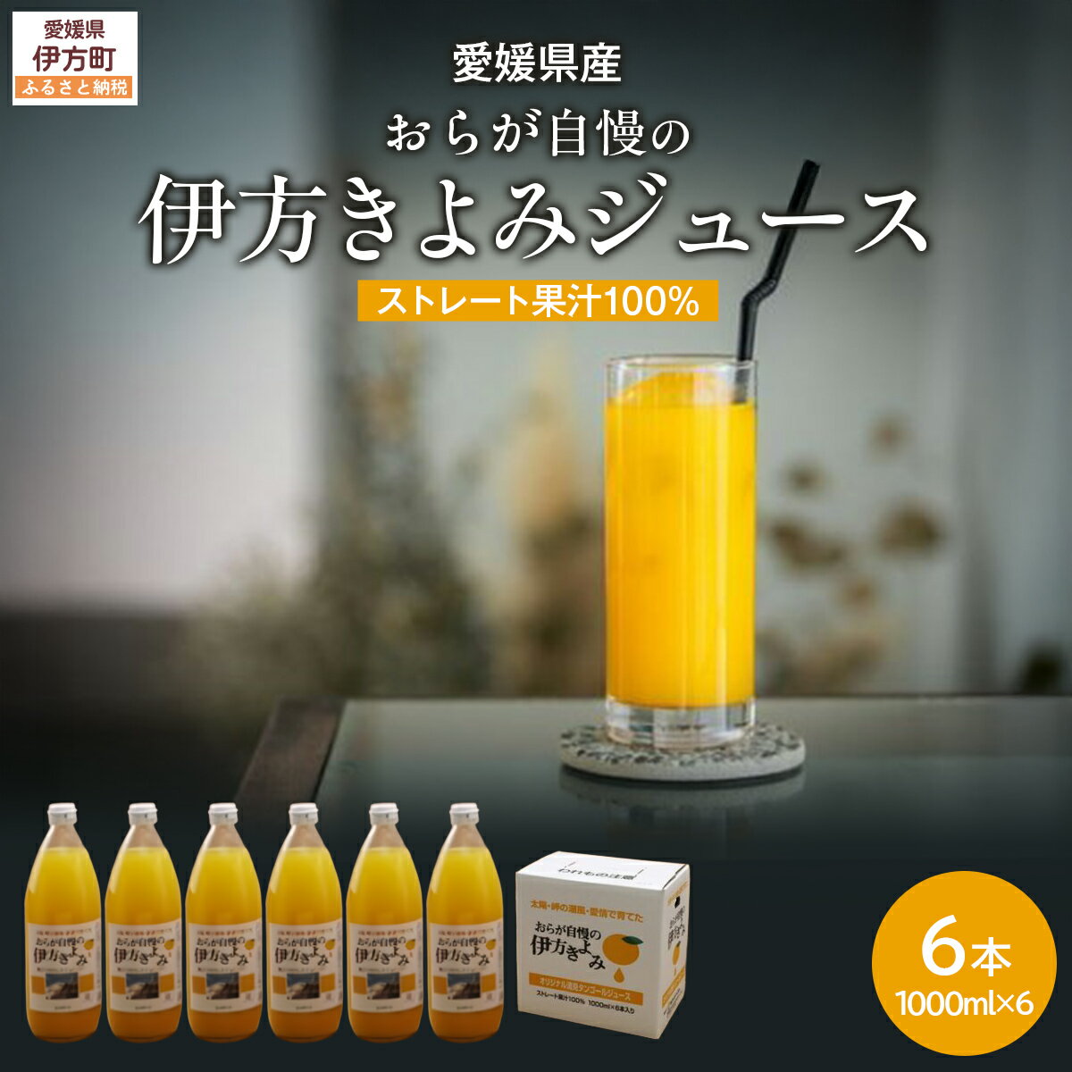 【ふるさと納税】【先行予約】【愛媛県産】おらが自慢の伊方きよみジュース（1000ml×6本） ストレート果汁100％（2026年4月より順次発送）【ふるさと納税 人気 おすすめ ランキング みかん ミカン みかんジュース クリエイト伊方 愛媛県 伊方町 送料無料】 IKTI009