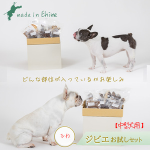【シカ・中型犬用】ロヴァリのジビエおやつ いろいろお試しセット（ 愛犬 ジビエ おやつ ご褒美 イノシシ シカ 猪 鹿 中型犬 シニア犬  保存料不使用  愛媛 松山 ）【LVR002_e】