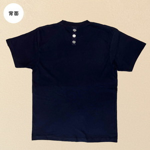 風のおくりものＴシャツ・紺色（男女兼用サイズ）XS～XL_風のおくりものＴシャツ・紺色（男女兼用サイズ）XS～XL 〔Qk010〕