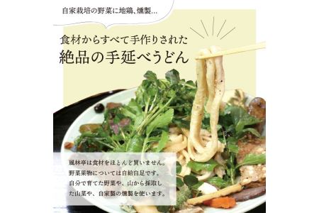 風林亭こだわりのうどんランチコース（1名様）