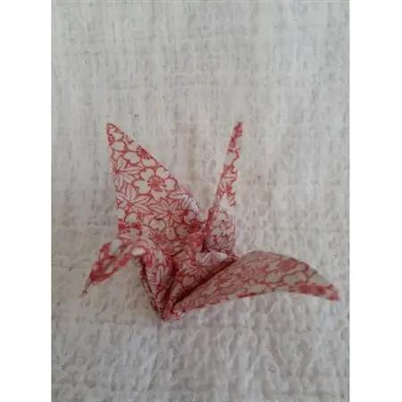 陶器　折り鶴　1羽_雑貨・日用品  家具・インテリア   装飾品・工芸品  陶器・漆器 _【1283706】