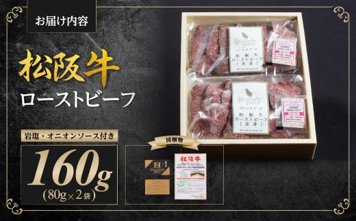 SS-66　松阪牛のローストビーフ（赤身）80g×2