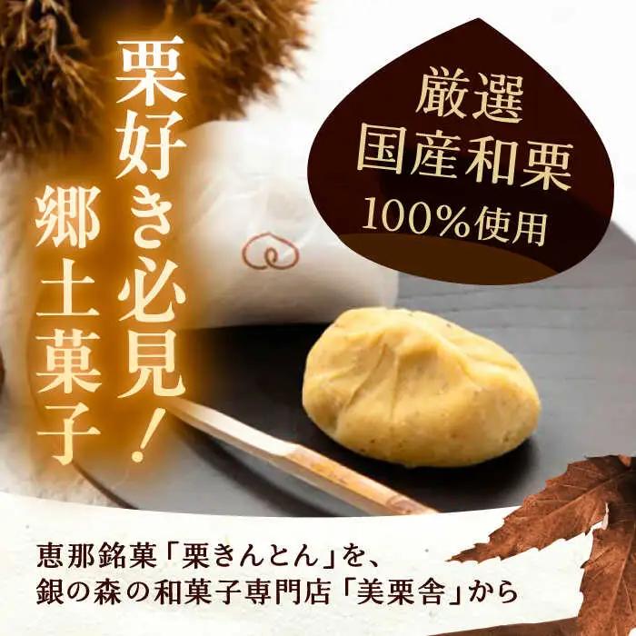 【季節限定】美栗舎の栗きんとん 6個×2箱 / 恵那市 / 銀の森 [AUBG028] 栗きんとん