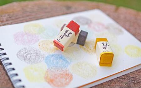 手作りクレヨン木箱20本