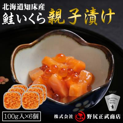 ふるさと納税 斜里町 【北海道知床産】鮭いくら親子漬け 600g(100g×6)