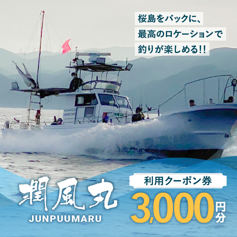 潤風丸利用クーポン券（3、000円分）　K153-FT001