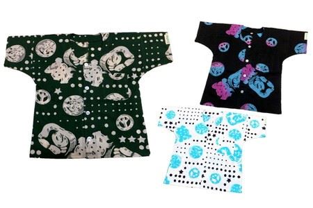 a16-033　焼津魚河岸シャツ(子供用)認定証付＆うちわセット