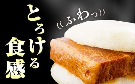 【全12回定期便】長崎 角煮 まんじゅう 8個(1袋) 《対馬市》【岩崎本舗】冷凍 角煮 角煮まん 個包装 豚まん[WBC042]