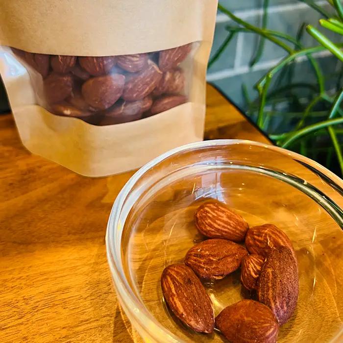 自家焙煎アーモンド ／ ナッツ ロースト 180g ROOT3 COFFEE 甘み 香り 風味 濃厚 イタリア シチリア産 大阪府 No.131