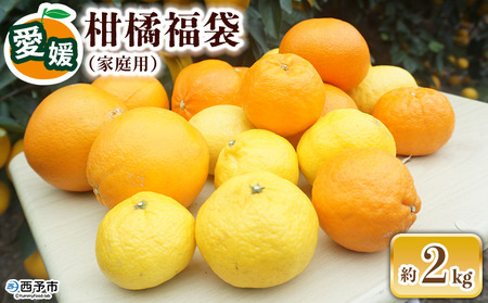 【先行予約】＜笑丸のお楽しみ柑橘福袋（家庭用）約2kg＞ 自宅用 訳あり 果物 くだもの フルーツ ミカン みかん 蜜柑 高級柑橘 詰め合わせ 春柑橘 春みかん 夏柑橘 特産品 笑丸 愛媛県 西予市 常温『2027年1月～5月に順次出荷予定』AAN0084
