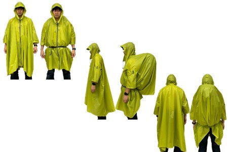 oxtos (オクトス) UL 透湿防水ツェルトポンチョライト アシッドグリーン 【 ポンチョ 】