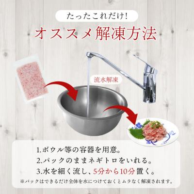 ふるさと納税 焼津市 ミナミマグロ入り マグロのたたき 焼津 海の極 ネギトロ 冷凍(100g× 10)(a15-710) |  | 02