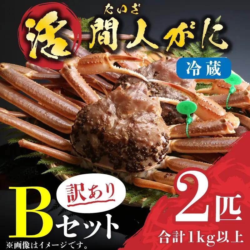 （訳あり）活間人がに　2匹　Bセット　1/22～2/21発送予定