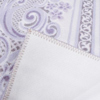 ふるさと納税 和泉市 日本製 廊下カーペット 80cm×240cm 【モダンオーナメント】 滑り止め ホワイトラベンダー |  | 02