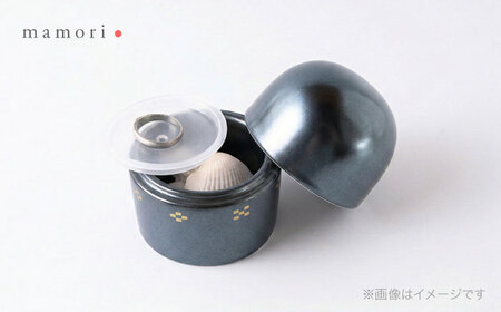 【美濃焼】護-mamori- 骨壺 三具足セット Black 【角富製陶所】 仏具 供養 カジュアル 家族[MFP032]