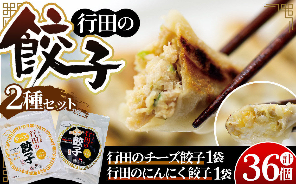 
            餃子セット（行田のチーズ餃子・行田のにんにく餃子）各1袋 ／ ぎょうざ ギョウザ 埼玉県 No.416
          