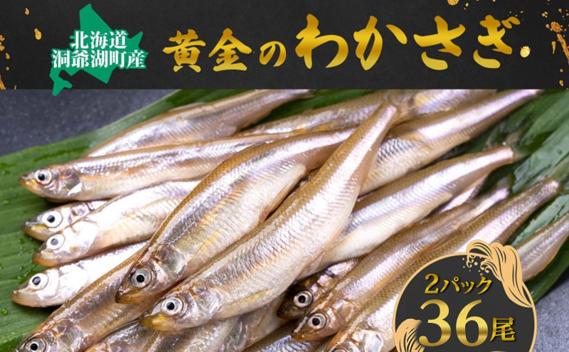 【ふるさと納税】洞爺湖町産 黄金のわかさぎ  18尾×2P 計36尾 12月以降順次出荷 北海道産 ワカサギ わかさぎ 川魚 魚介類 産地直送 冷凍 お取り寄せ グルメ 天ぷら とうやマルシェ 北海道 洞爺湖町