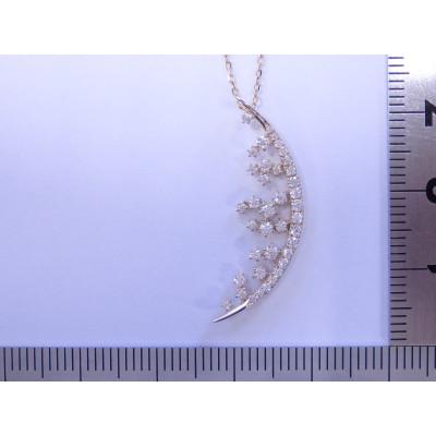 ふるさと納税 中央市 K18イエローゴールド月モチーフダイヤモンドネックレス |  | 02