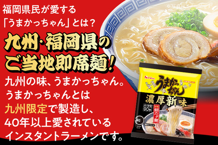 うまかっちゃん濃厚新味 【30袋】 豚骨ラーメン とんこつ 豚骨 濃厚 細カタ麺 袋麺 インスタント 即席 即席ラーメン 常備 個包装 小分け パック 夜食 博多 福岡県 福岡 九州 グルメ お取り寄