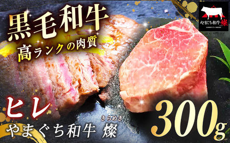数量限定！選べる 極上ステーキ やまぐち和牛 燦 (きらめき) ヒレ 300g