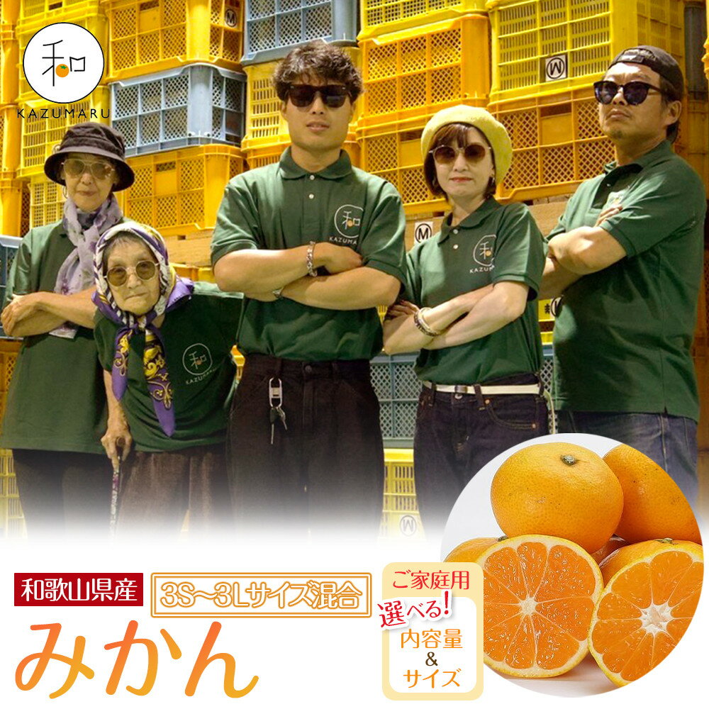 【ふるさと納税】【選べる容量・サイズ】 先行予約 家庭用 森本農園の手選別 みかん 4.5kg～10kg 和歌山県産 ［北海道・沖縄・離島配送不可］ | みかん 蜜柑 フルーツ 果物 くだもの 食品 人気 おすすめ 送料無料