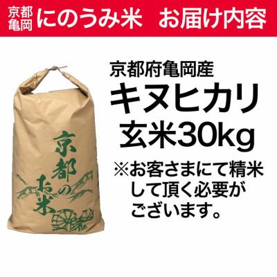 ふるさと納税 亀岡市 【令和6年産先行受付】京都・亀岡産 キヌヒカリ 玄米30kg※2024年11月中旬頃より順次発送 |  | 01