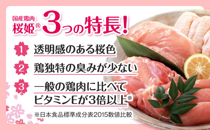 桜姫ヘルシーセット 計4kg（鶏むね・ささみ 各2kg）《厚真町》【東日本フード株式会社】  国産 むね肉 ムネ ささみ ささみ肉 冷凍 北海道 [AXBM057]