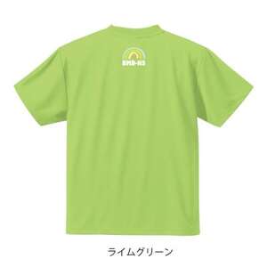 JTTA公認　卓球ユニフォーム【男女兼用(ドライ):Lサイズ】ネバーバックダウンB　ライム【1657972】