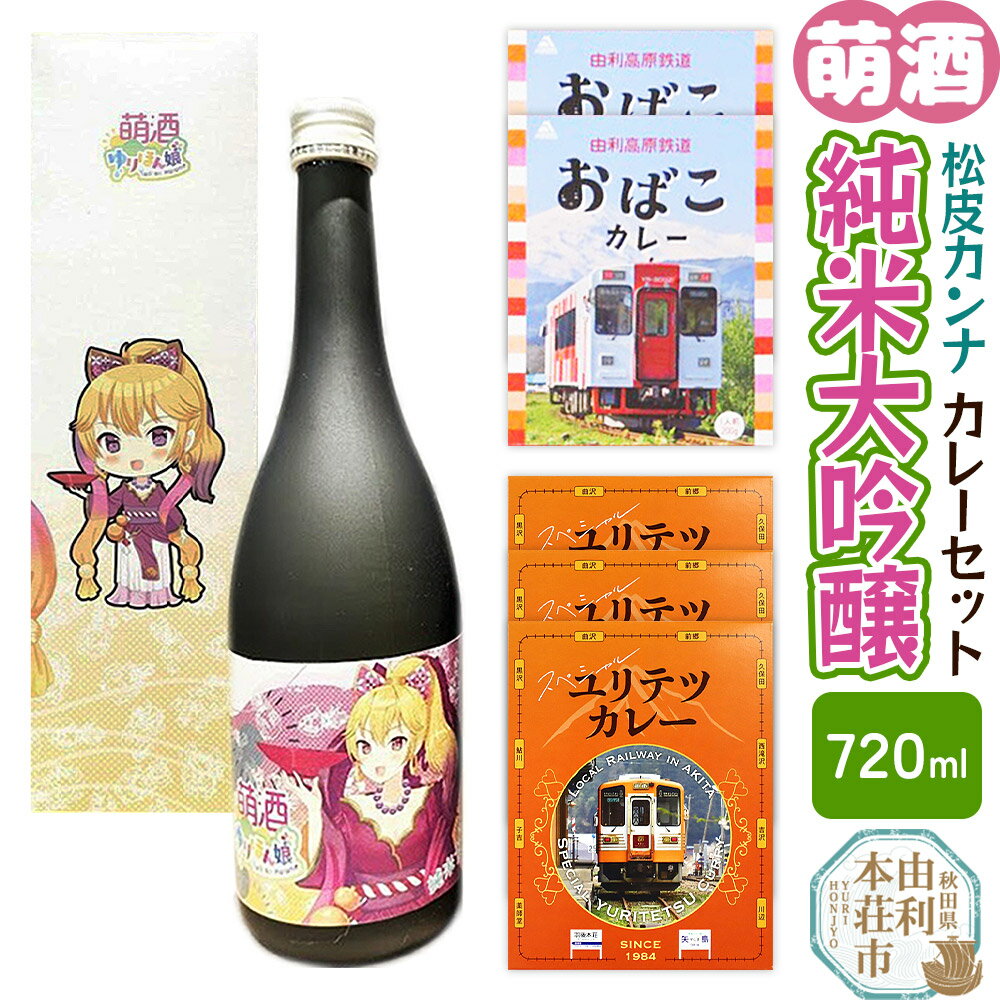 【ふるさと納税】【萌酒】松皮カンナ（純米大吟醸）とカレーセット