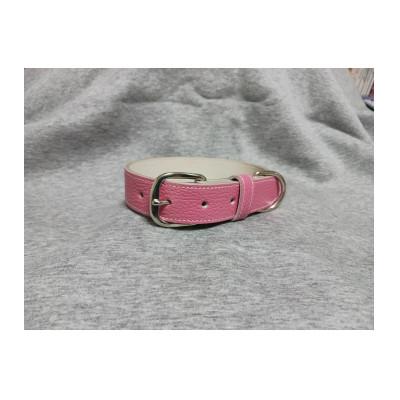 ふるさと納税 豊能町 ペット用品(首輪)   牛革シボ型押しラメカラー首輪#21