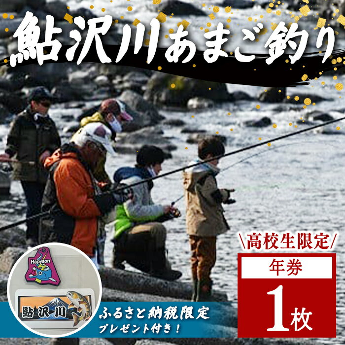 【ふるさと納税】＜高校生限定＞ 鮎沢川 あまご釣り「年券」1枚 ｜ 体験 チケット 釣り 体験チケット 利用券 アウトドア フィッシング 魚釣り 魚 あまご あまご釣り 静岡県 大あまご 鬼あまご 年パス 年間パスポート