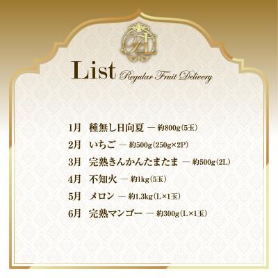 ふるさと納税 宮崎市 【発送月固定定期便】旬のくだもの食べきり定期便(宮崎市)全6回 |  | 02