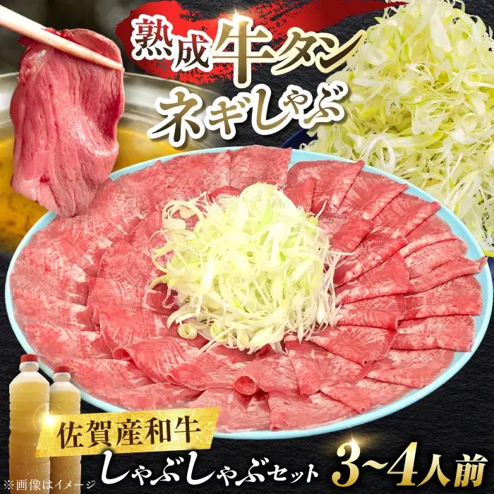 佐賀産和牛 牛タンしゃぶしゃぶセット 500g 牛たん たん[FCJ058]